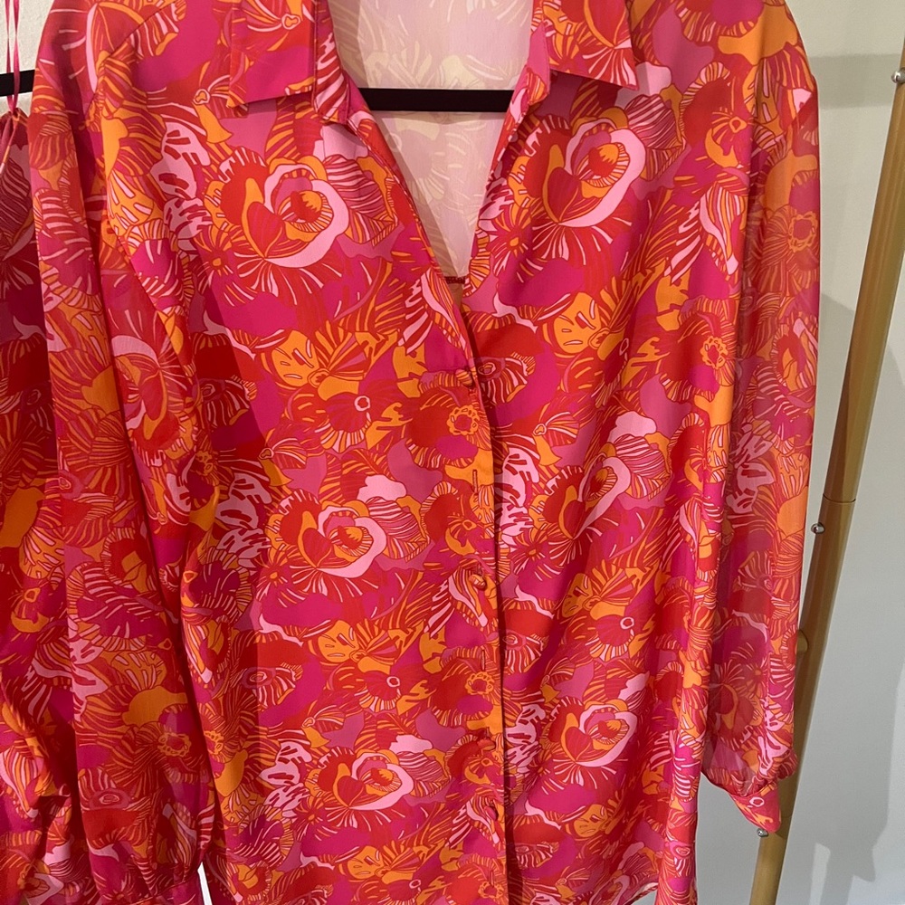 Floral Never Fully Dressed Tapered trouser/shirt - Picture 5 of 9